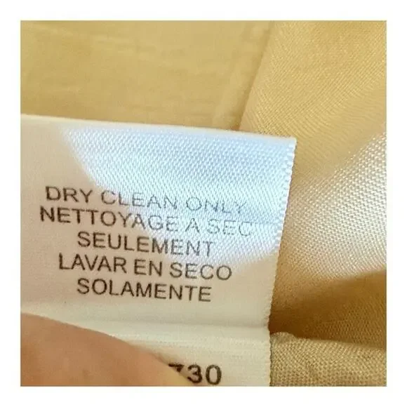 BCBGMAXAZRIA Floral Embroidered Flared A-Line Skirt Tan Neutral 100% Cotton L - Picture 13 of 13